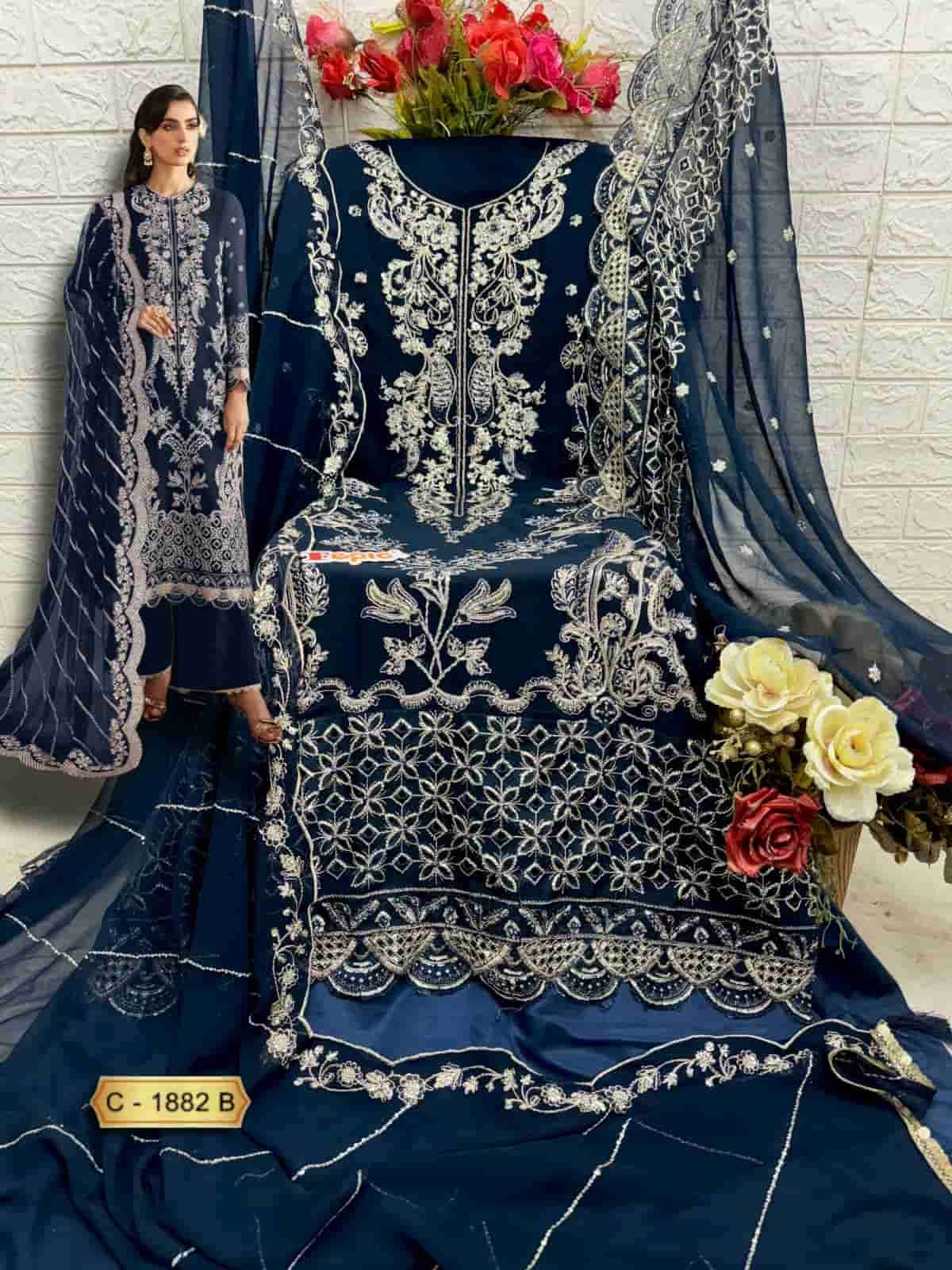 Fepic Rosemeen Heavy Embroidered Georgette Suit view 6