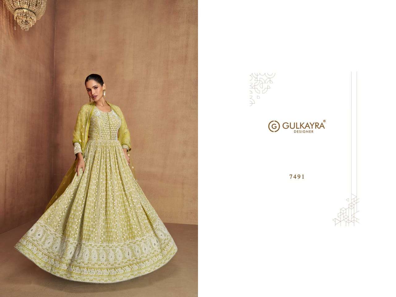 Gulkayra Royal 7490 And 7491 Latest Designer Partywear Gown view 6