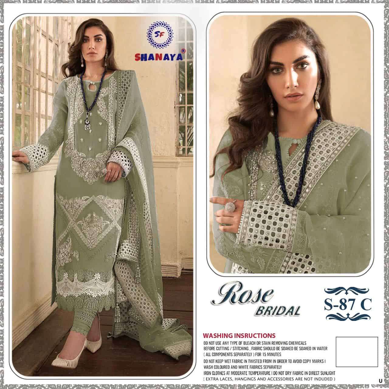 Shanaya Rose Bridel S 87 Edition Pakistani Style Heavy Designer Salwar Suit Wholesalers view 3