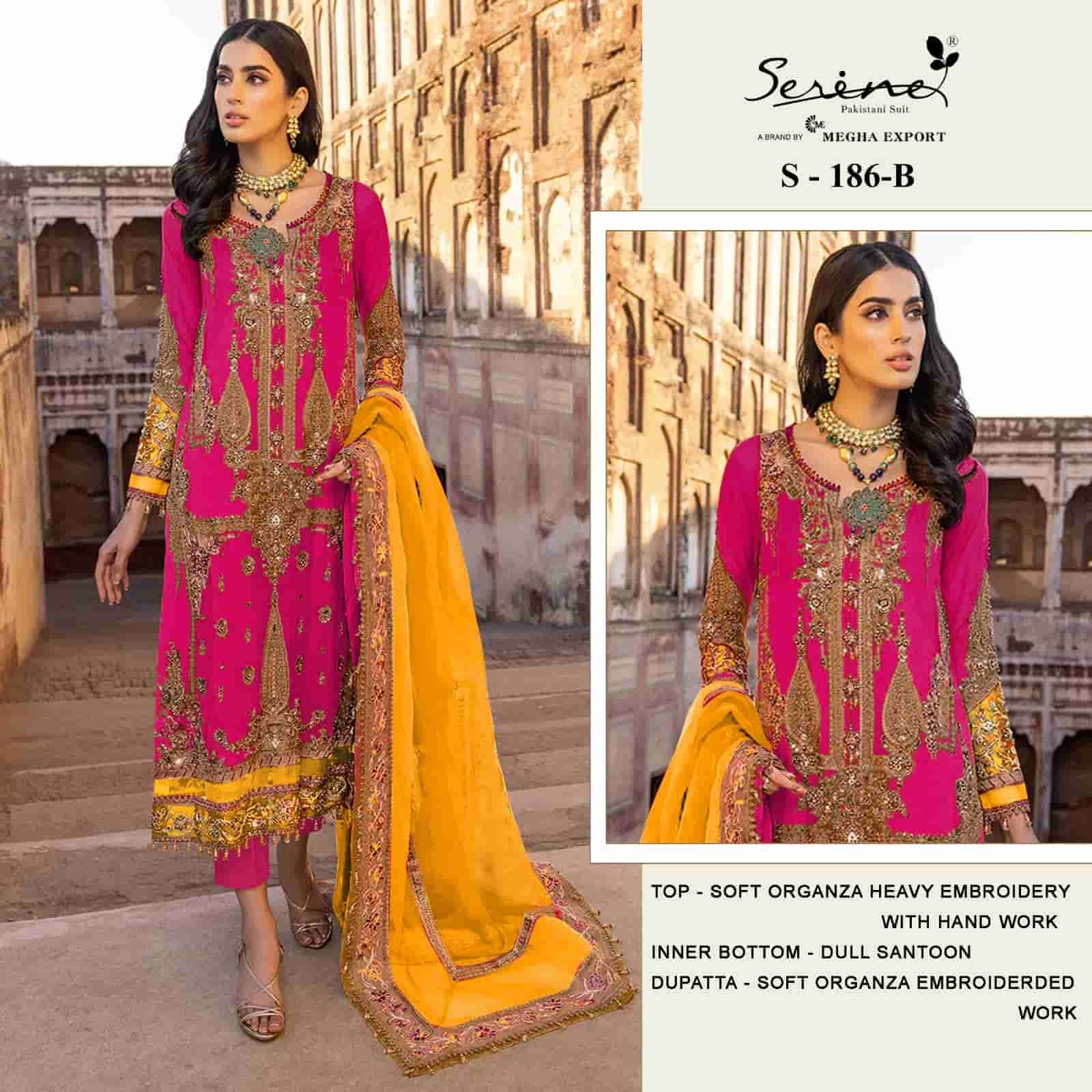 Megha Export S 186 Colors Festive Wear Style Heavy Designer Pakistani Suit Wholesalers view 3