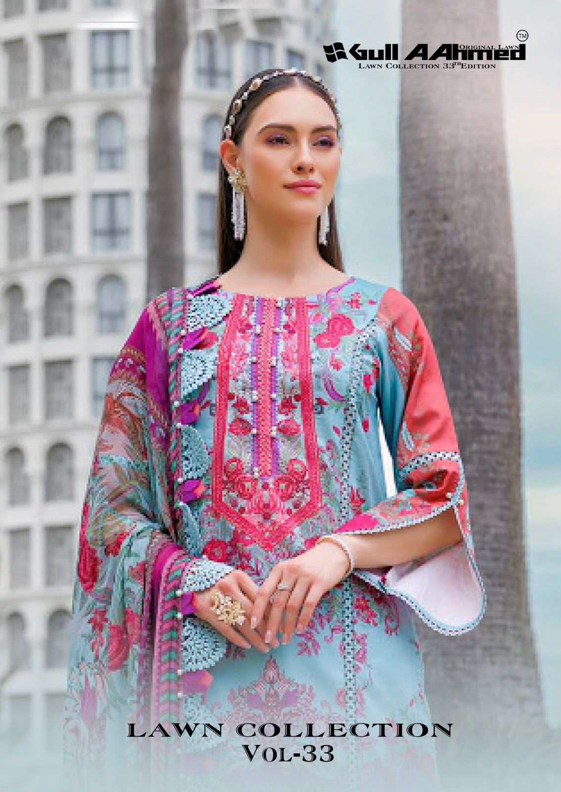 Gull Ahmed Vol 33 Pure Cambridge Cotton Suit view 2