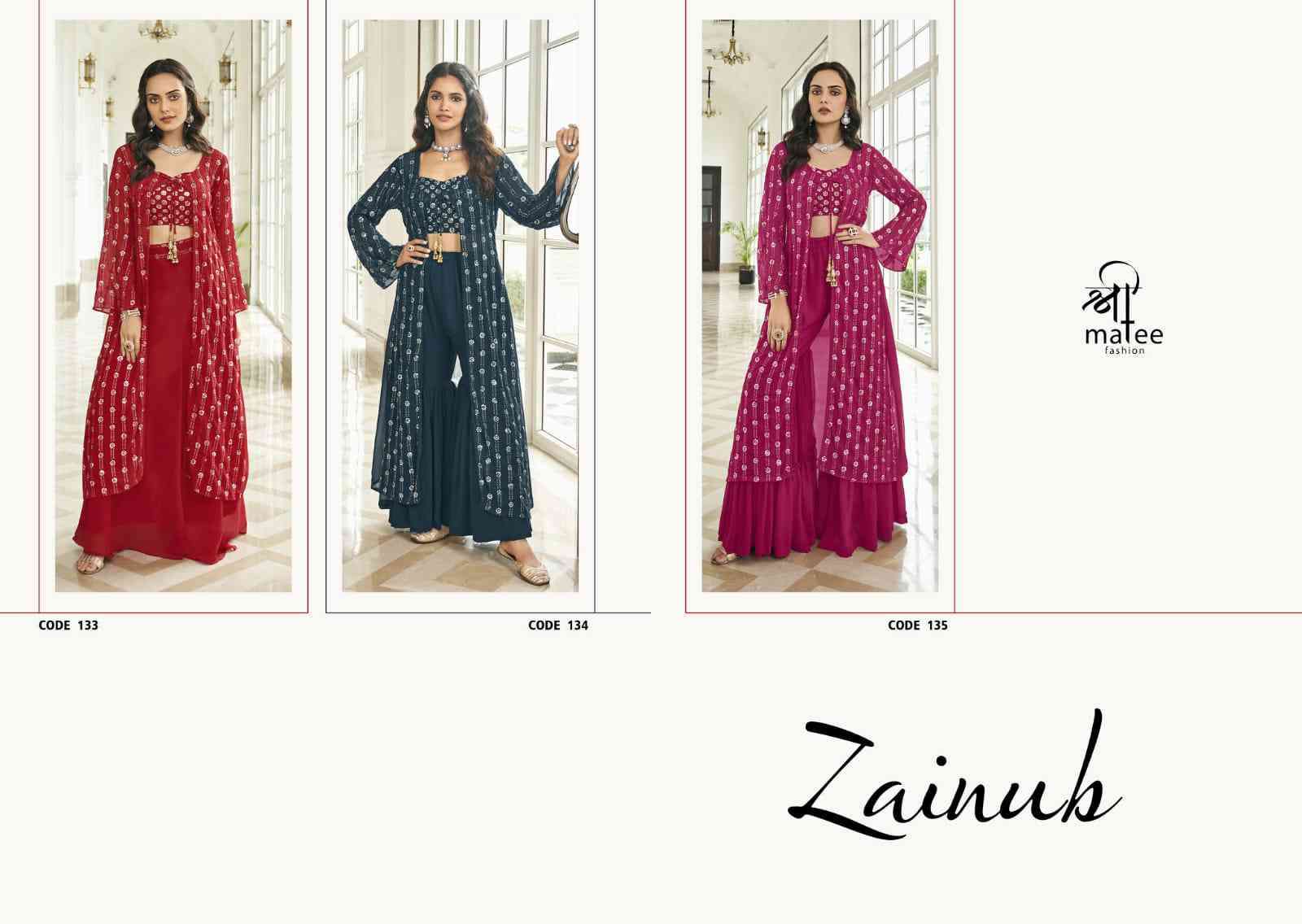 Shreematee Zainab Partywear Designer 3 Piece Collection Online view 11