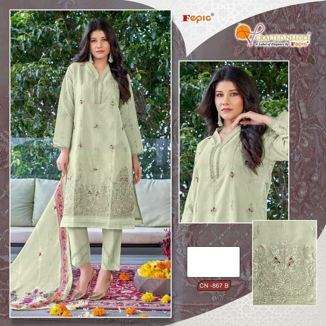 Crafted Needle CN 867 By Fepic Fancy Latest New Designer Pakistani Readymade Collection view 4