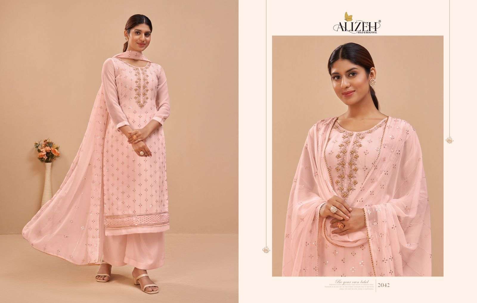 Alizeh Murad Vol 6 Party Wear Straight Suit Catalog Suppllier view 9