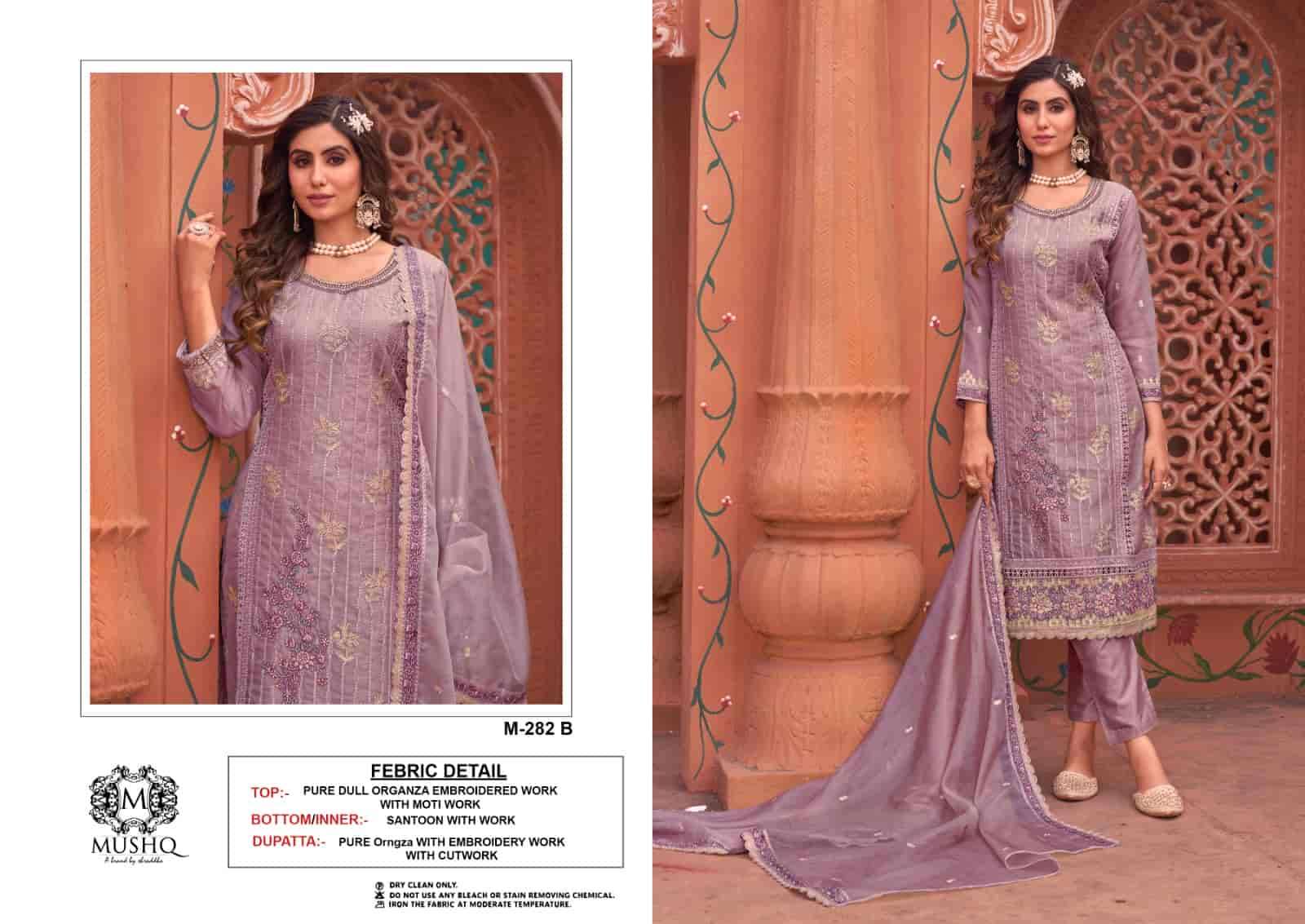 Mushq M 282 Colors Pakistani Festive Wear Style Designer Salwar Suit Wholesalers view 2