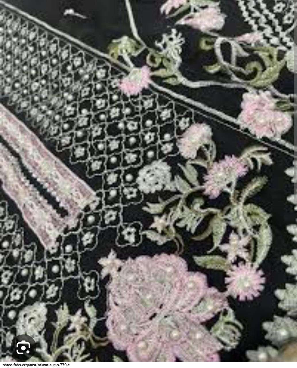 Shree Fabs S 770 E Pakistani Style Designer Organza Salwar Suit Exporter view 3