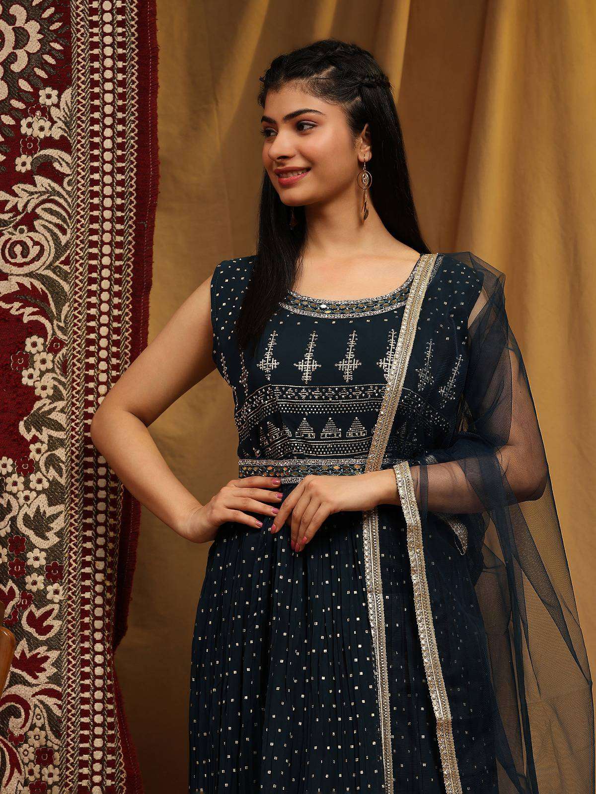 Amoha Trends G 848 Colors Partywear Gown view 3