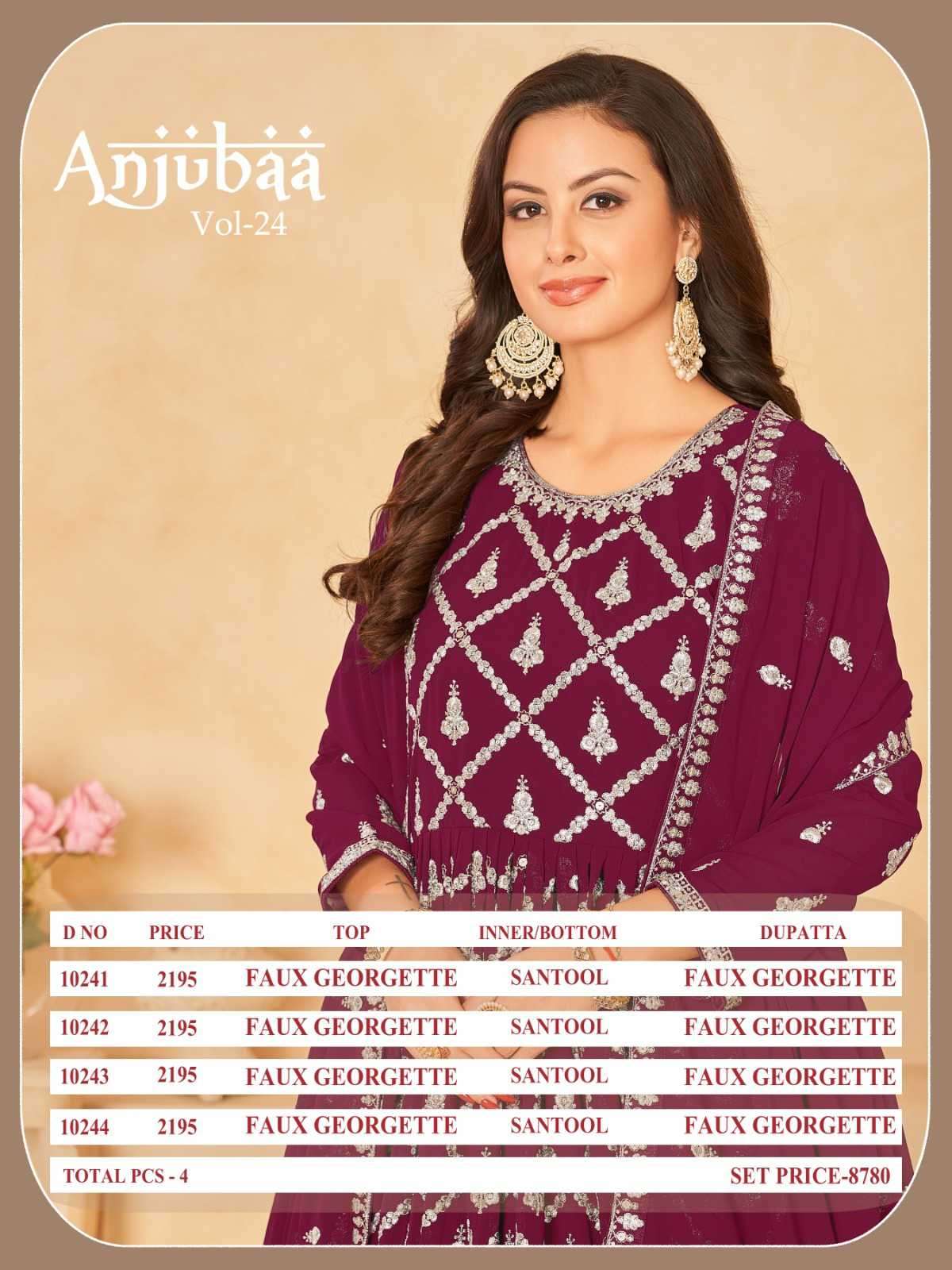 Anjubaa Vol 24 Wedding Collection Anarkali Designs Suits New Collection view 2