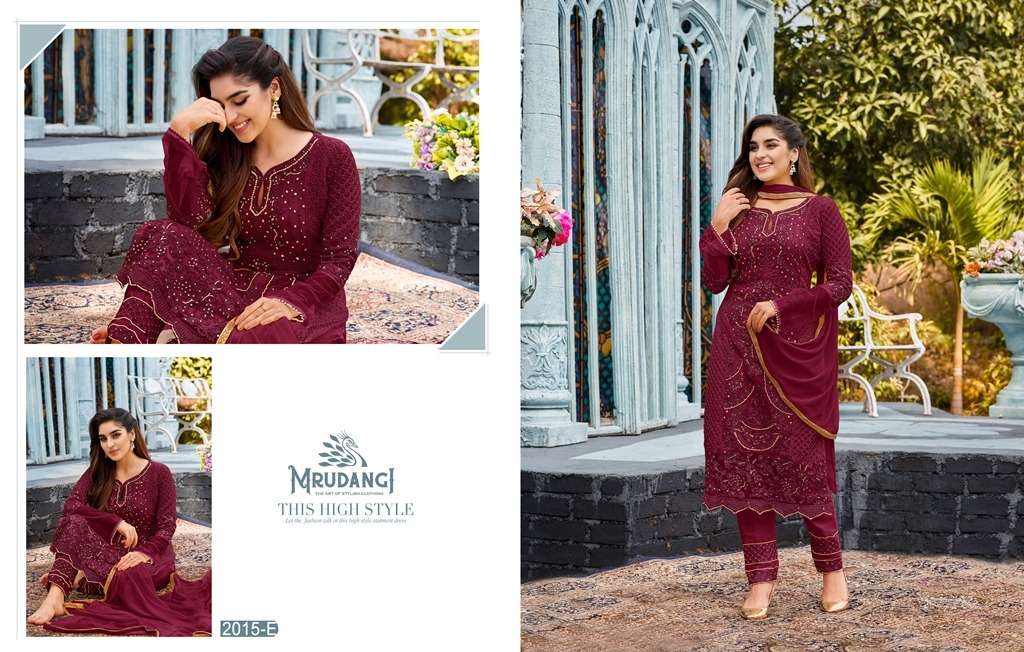 Mrudangi Kashish 2015 Colors 2 Embroidered Party Wear Salwar Suit view 5